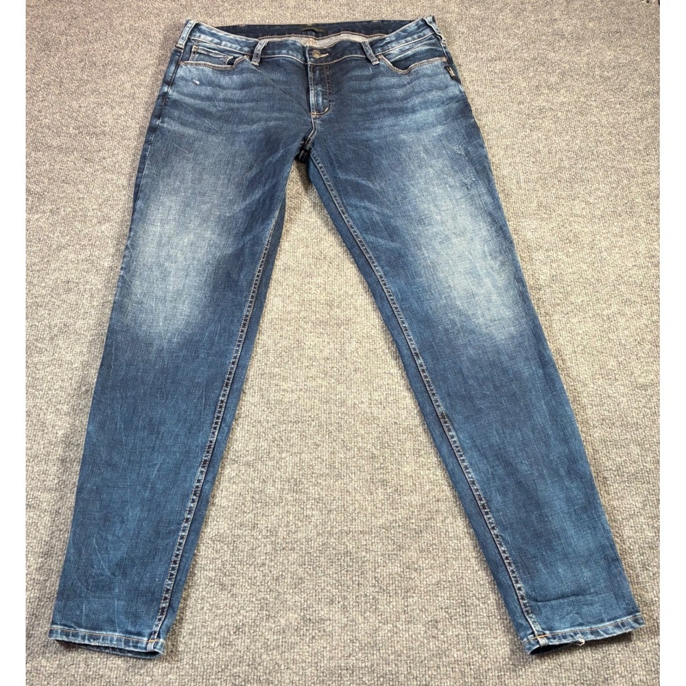 Silver Jeans Co Suki Skinny Womens 36x31 Blue Medium Wash Stretch‎ Denim